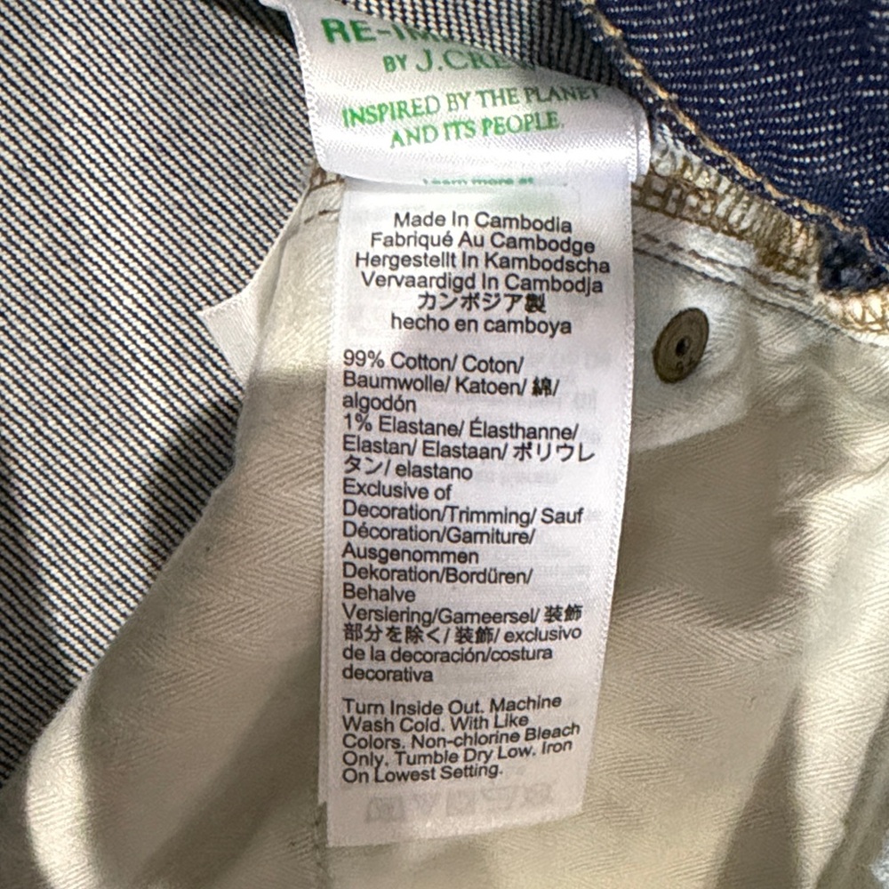 J.CREW Semi-Stretch High Rise Curvy Slim Wide,Size 29 - Picture 10 of 17